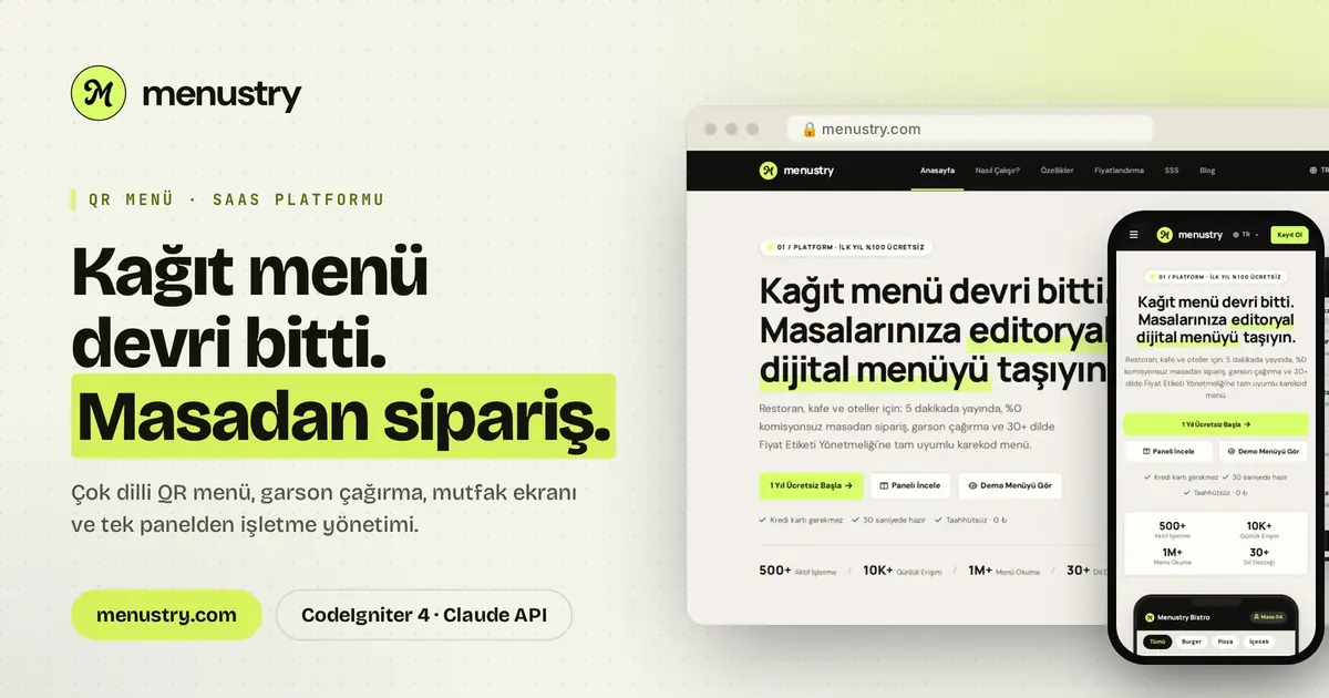 Menustry ekran görüntüsü